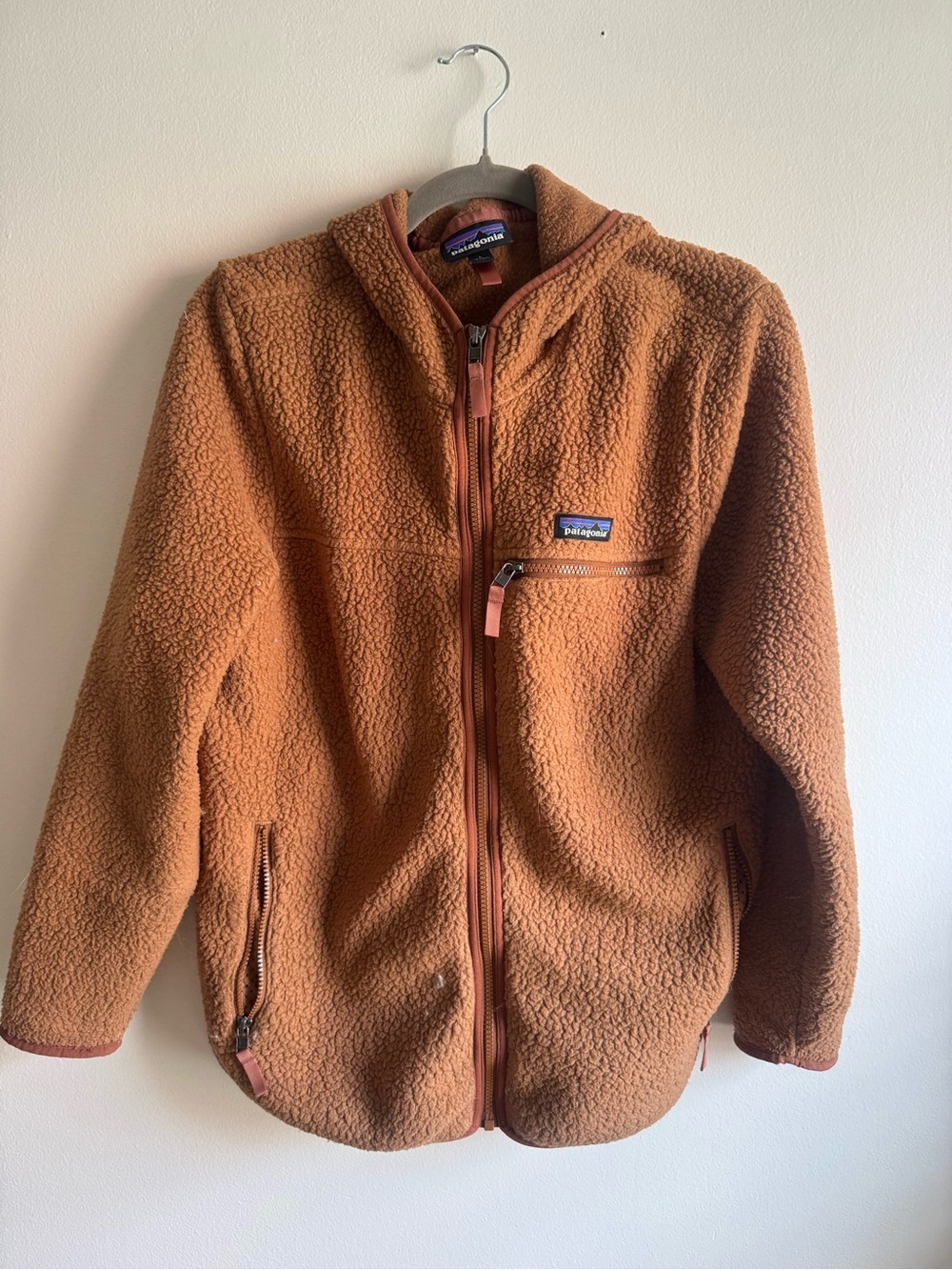 Patagonia Women's Fleece Jacket in Rust Brown